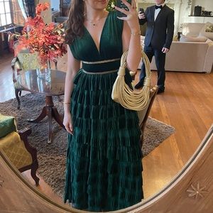 Bronx and Branco green emerald dress gown